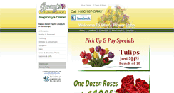 Desktop Screenshot of graysflowershop.com